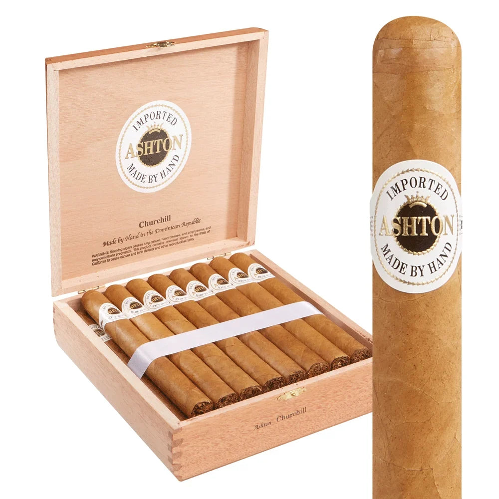 Box of Ashton Classic Churchill cigars — Sun of a Gun Cigars, Yuma Arizona
