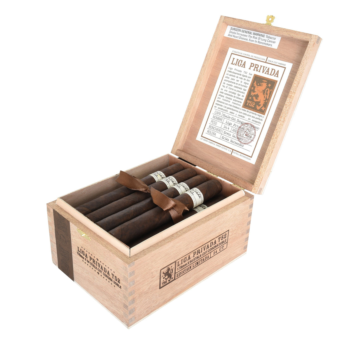Box of Liga Privada T52 Corona Doble cigars — Sun of a Gun Cigars, Yuma Arizona