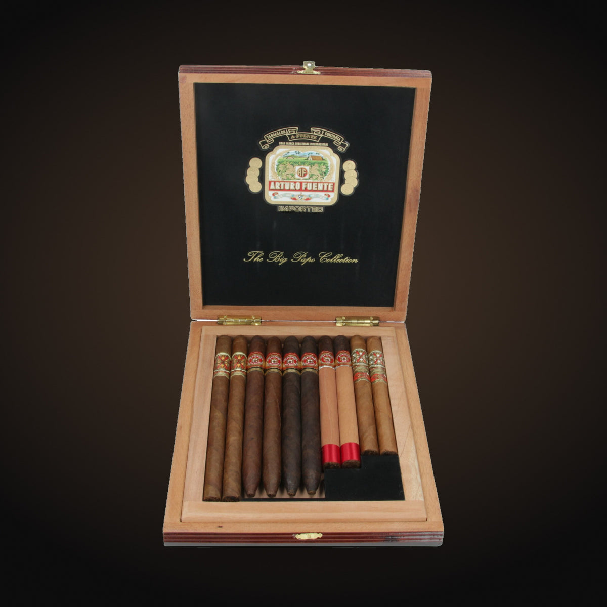 Arturo Fuente Opus X Big Papo Collection, sampler box with assorted cigars — Sun of a Gun Cigars & Spirits, Yuma Arizona