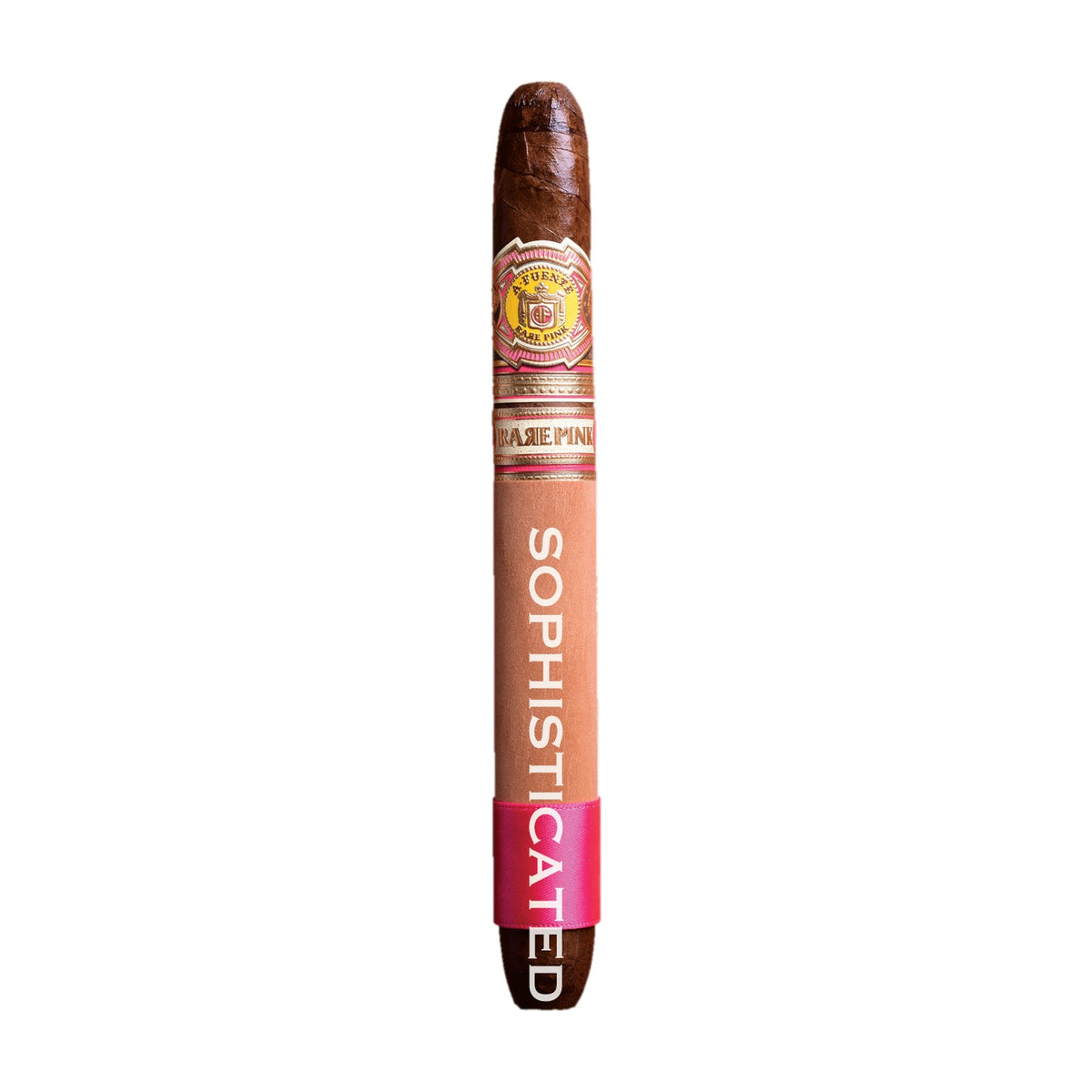 Arturo Fuente Rare Pink Sophisticated Hooker cigar, 7 1/4 x 53 perfecto, Cigar Aficionado Top 25 of 2022, at Sun of a Gun Cigars in Yuma, Arizona