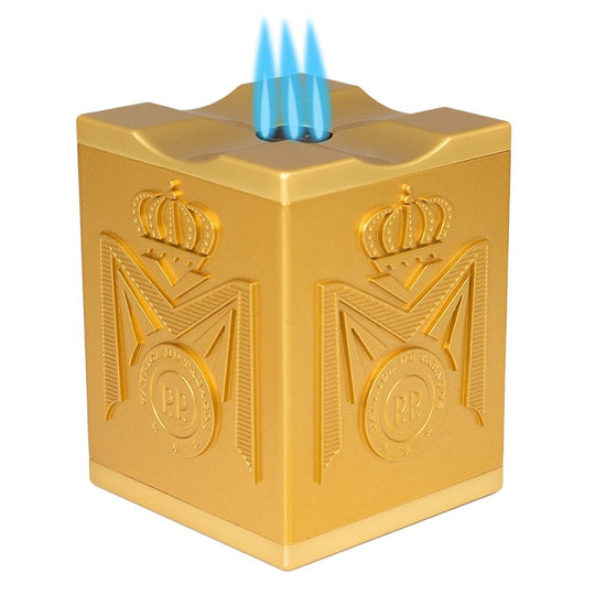 Macanudo Gold Table Lighter Triple Flame Torch — Sun of a Gun Cigars, Yuma Arizona