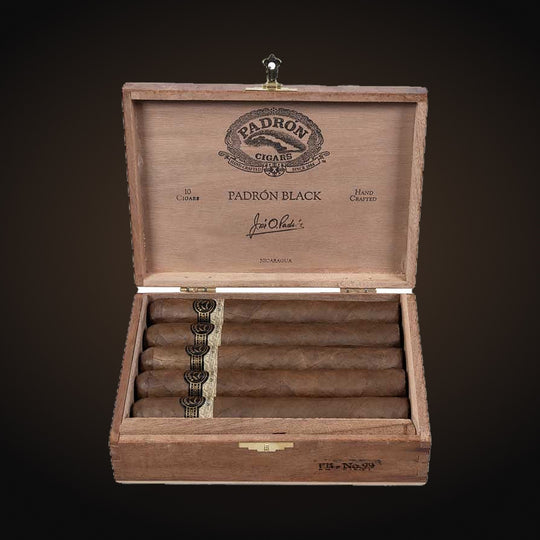 Padrón Black No. 99 Natural, open box of 10 cigars — Sun of a Gun Cigars & Spirits, Yuma Arizona