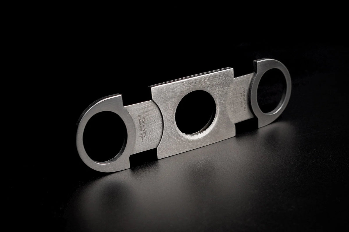 Prometheus Cutter D open, thin stainless steel double blades