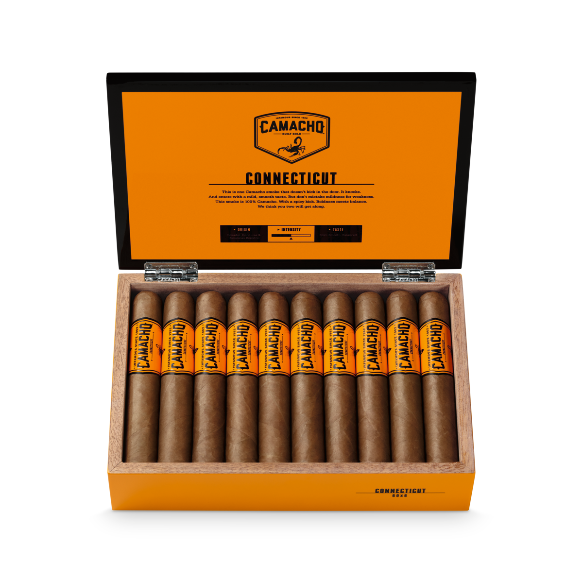 Box of Camacho Connecticut cigars — Sun of a Gun Cigars, Yuma Arizona