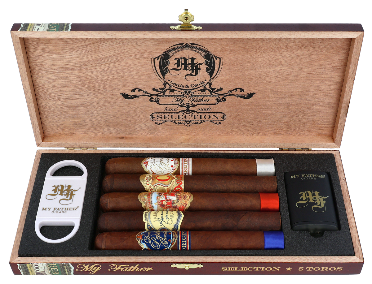 My Father Cigars five-cigar selection — Sun of a Gun Cigars, Yuma Arizona