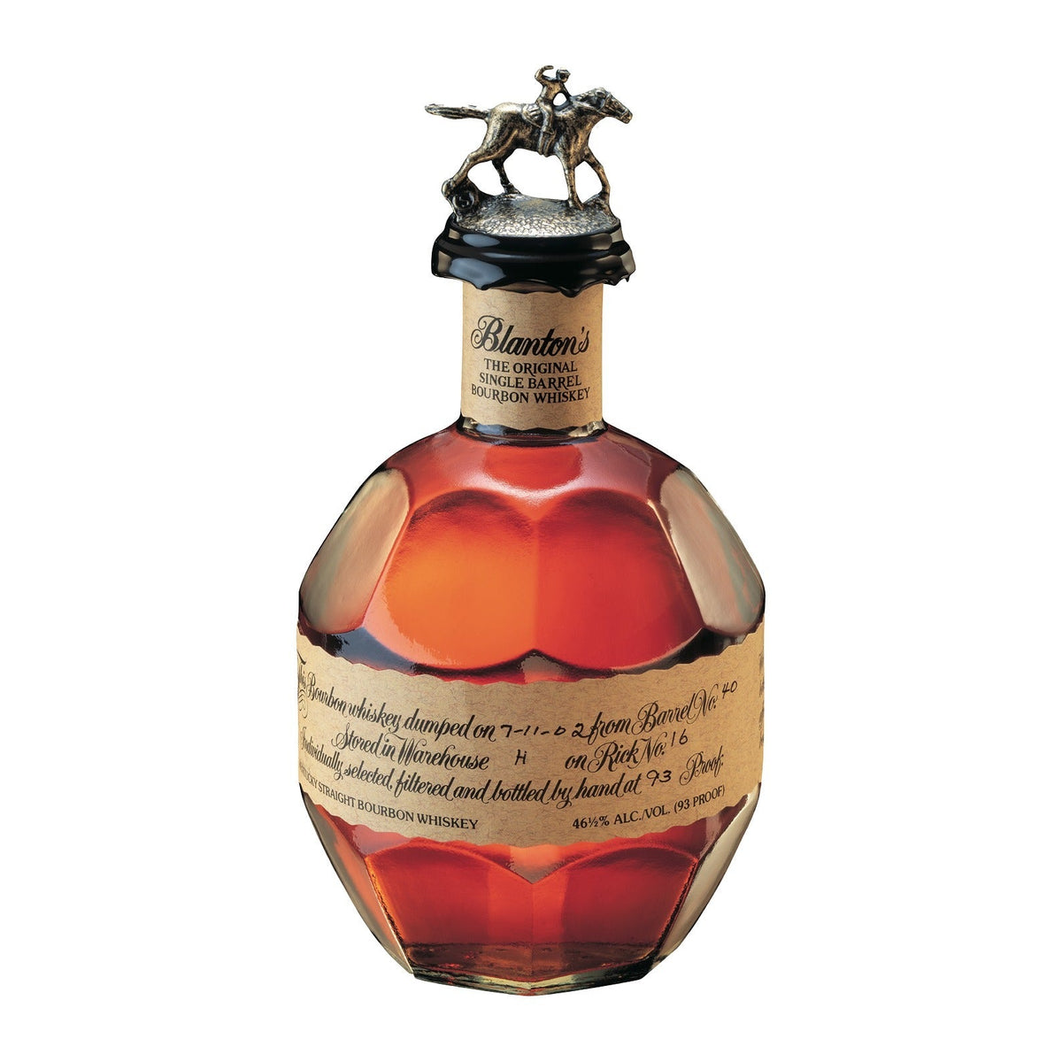Bottle of Blanton's Single Barrel Bourbon — Sun of a Gun Cigars, Yuma Arizona