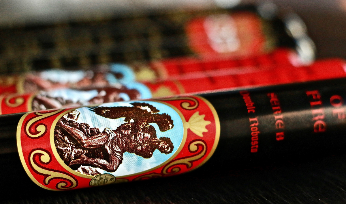 God of Fire Serie B Double Robusto cigars in tubes — Sun of a Gun Cigars, Yuma Arizona