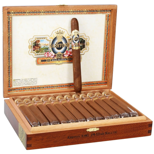 Ashton ESG 24 Year Salute cigar — Sun of a Gun Cigars, Yuma Arizona