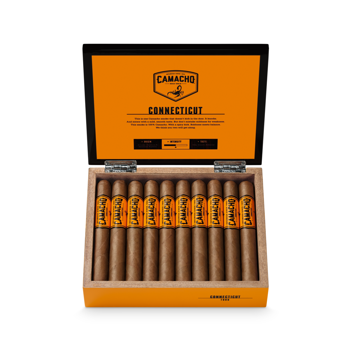 Camacho Connecticut Toro cigar — Sun of a Gun Cigars, Yuma Arizona