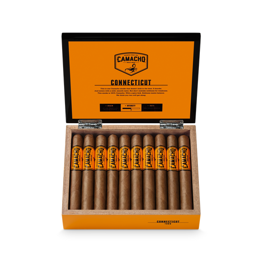 Camacho Connecticut Toro cigar — Sun of a Gun Cigars, Yuma Arizona