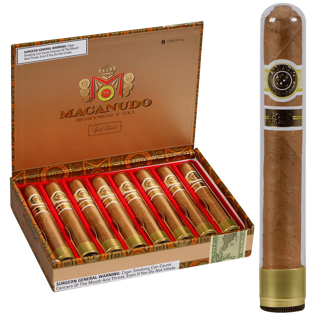 Macanudo Gold Crystal Tube — Sun of a Gun Cigars, Yuma Arizona