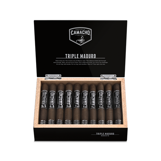 Camacho Triple Maduro Robusto cigar — Sun of a Gun Cigars, Yuma Arizona