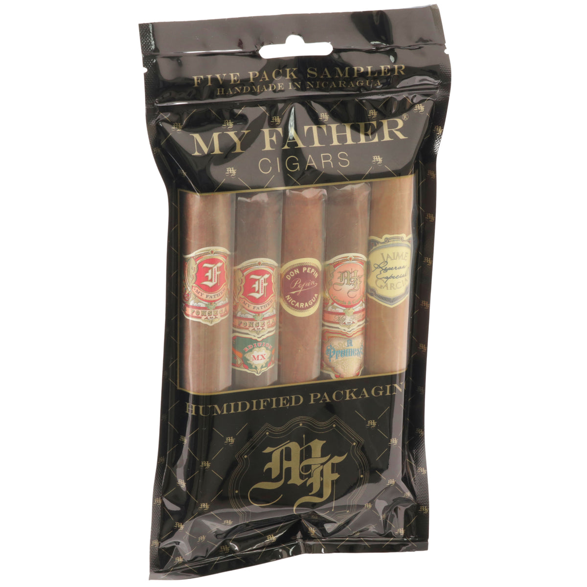 My Father Humidified Sampler Bag 3 — Fonseca, Fonseca Mexico Edition, Don Pepin Vintage Edition, La Promesa, Jaime Garcia R.E. Connecticut — Sun of a Gun Cigars, Yuma Arizona