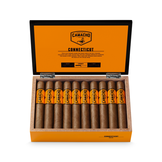 Camacho Connecticut Gordo cigar — Sun of a Gun Cigars, Yuma Arizona