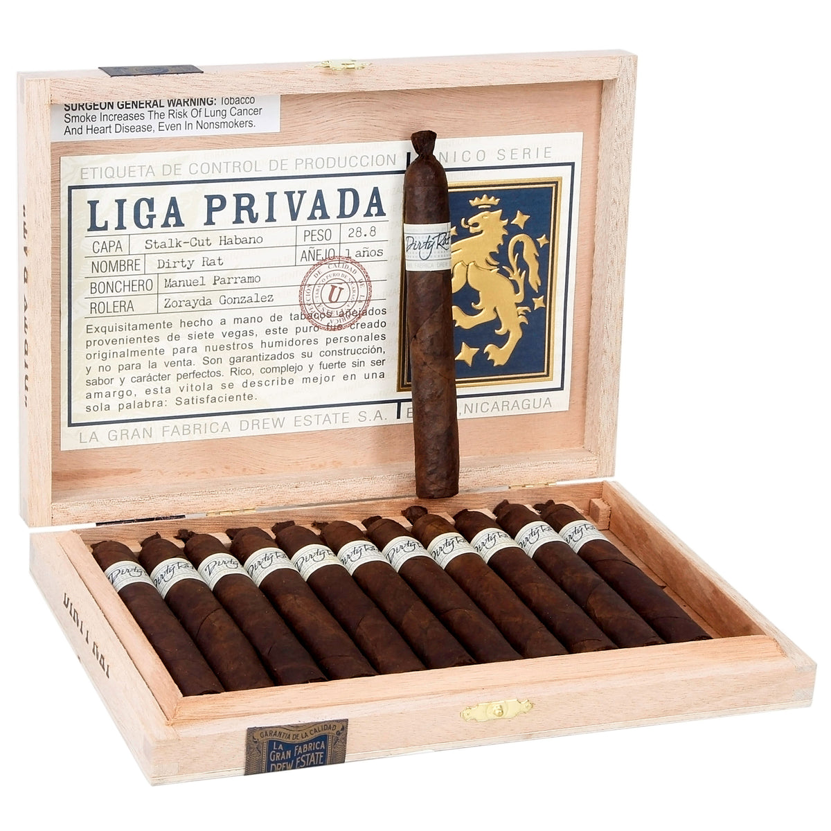 Liga Privada Unico Dirty Rat cigar, view 2