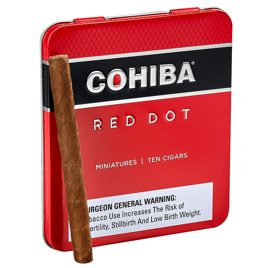 Cohiba Red Dot Miniature Cigarillos Tin of 10 — Sun of a Gun Cigars, Yuma Arizona