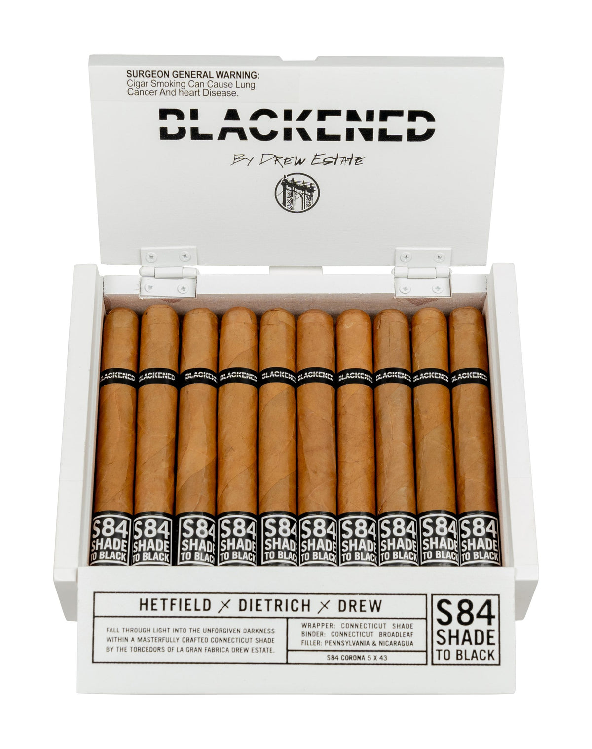 Drew Estate Blackened S84 Corona cigar — Sun of a Gun Cigars, Yuma Arizona