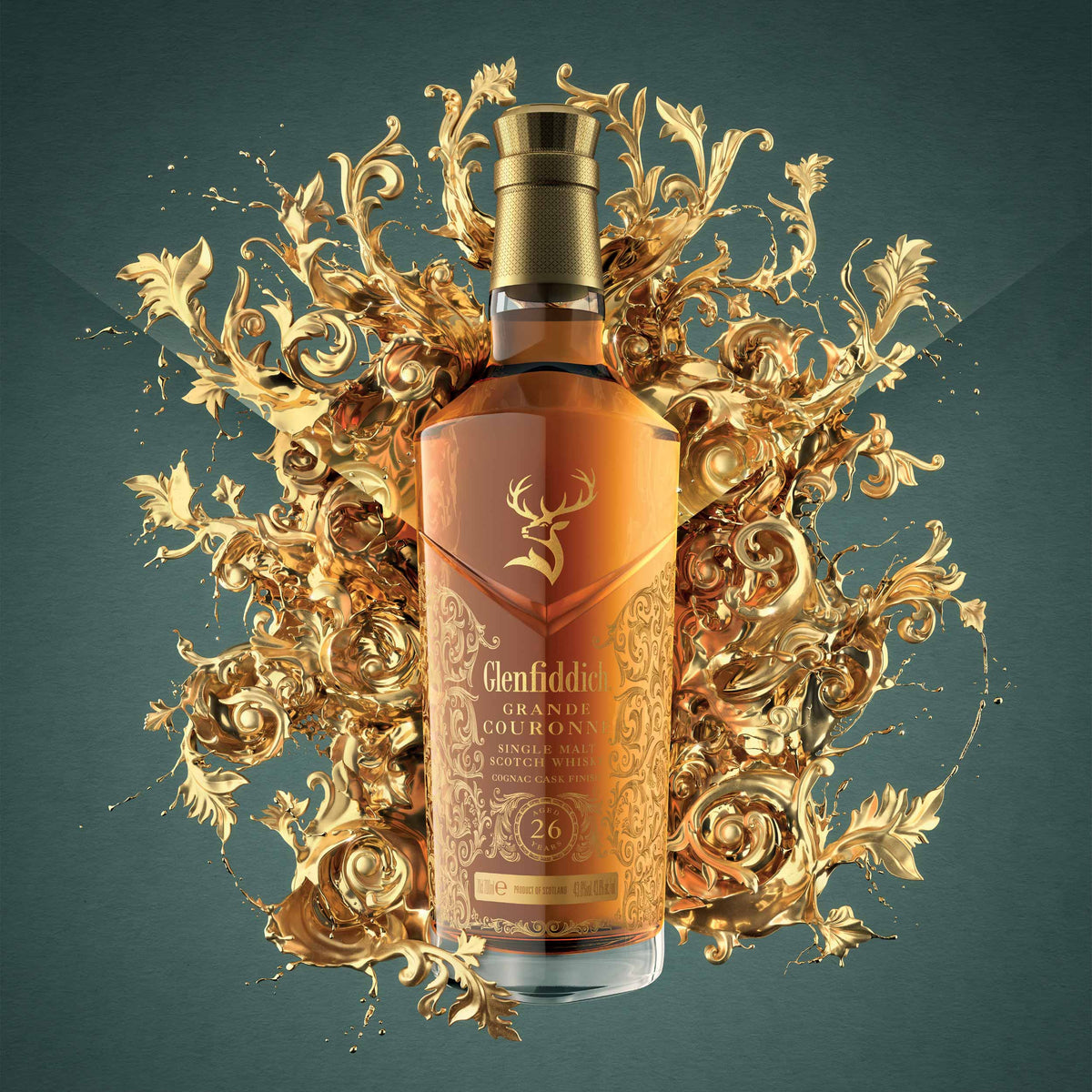 Glenfiddich 26 Year Grande Couronne Scotch Whisky bottle — Sun of a Gun Cigars, Yuma Arizona