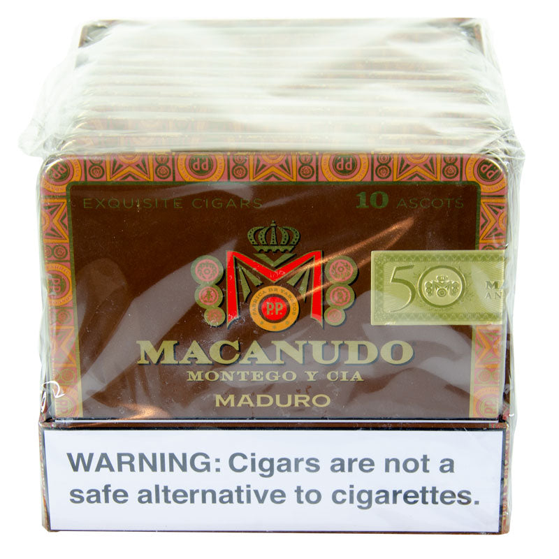 Macanudo Maduro Ascot Tin of 10 — Sun of a Gun Cigars, Yuma Arizona
