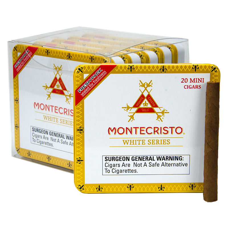 Montecristo White Mini Cigarillos Tin of 20 cigar — Sun of a Gun Cigars, Yuma Arizona