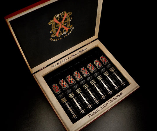 Opus X Lost City Double Robusto Tubo Box