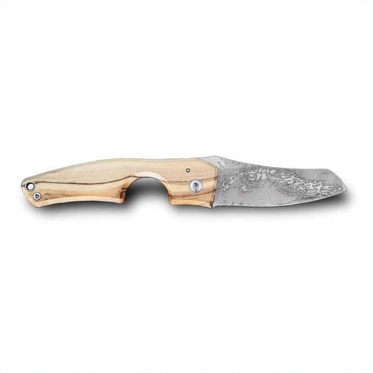 Les Fines Lames Cigar Knife Compass Cuba Olive Wood — Sun of a Gun Cigars, Yuma Arizona