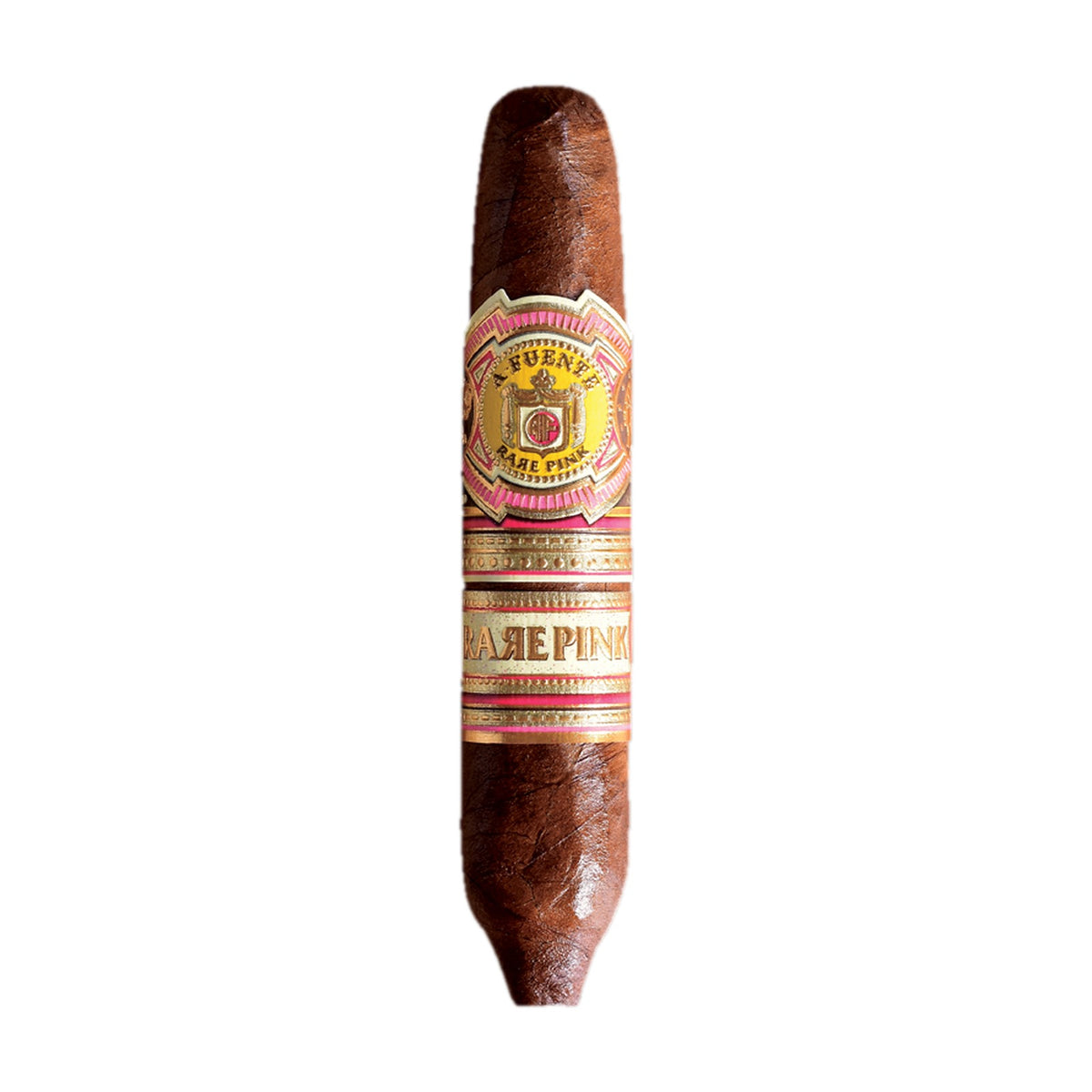 Arturo Fuente Rare Pink Short Story cigar, 4 x 42/49 perfecto with the Rare Pink band, at Sun of a Gun Cigars in Yuma, Arizona