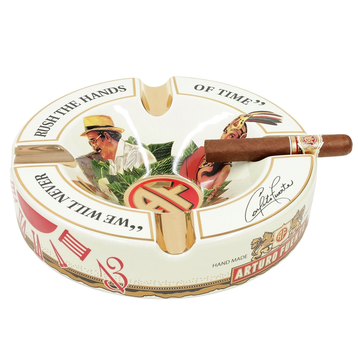 Arturo Fuente XL Cream Ashtray — Sun of a Gun Cigars, Yuma Arizona