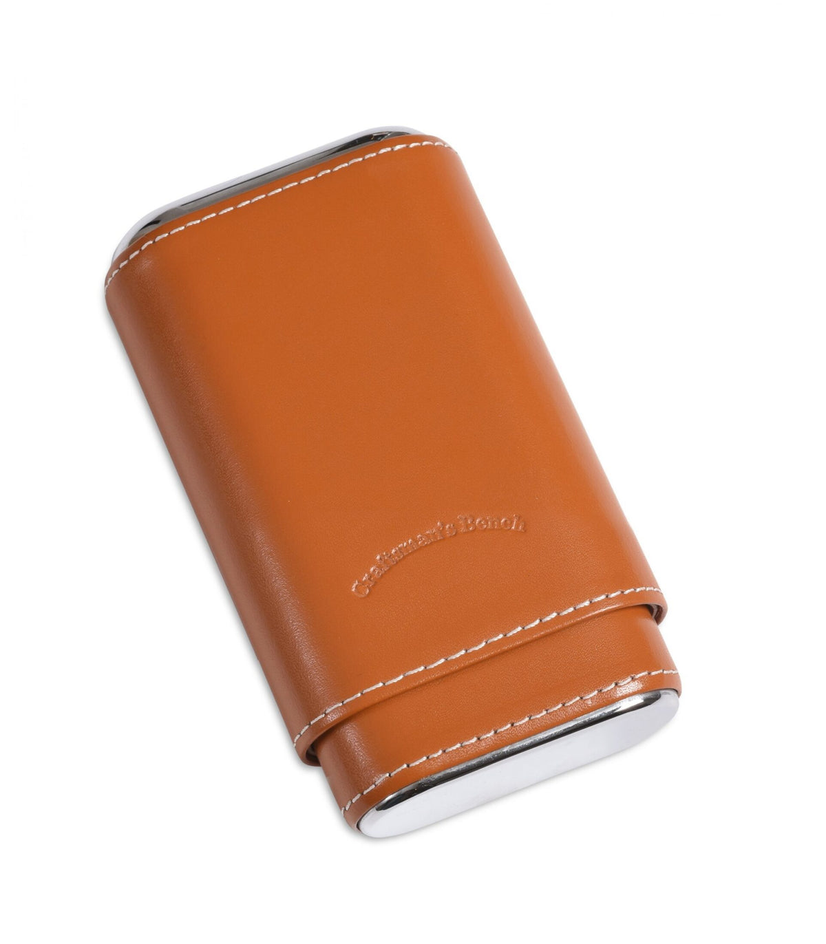 Craftsman's Bench 54 Ring Robusto Leather Case, Silver — Sun of a Gun Cigars, Yuma Arizona