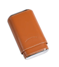 Craftsman's Bench 54 Ring Robusto Leather Case, Silver