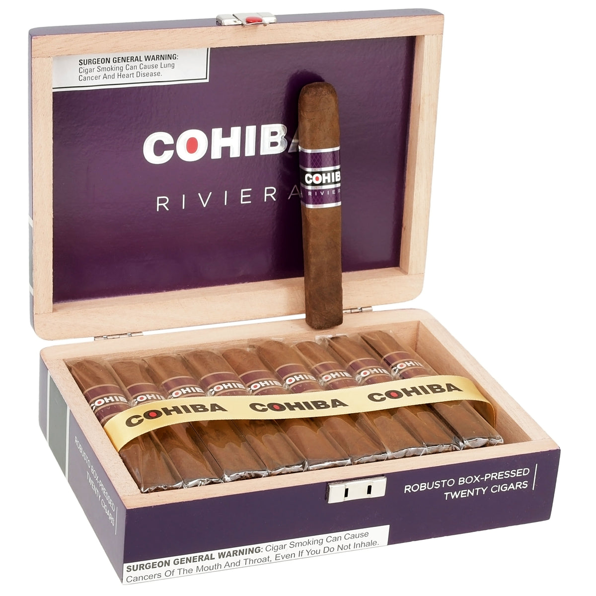Cohiba Riviera Purple Box Pressed Robusto — Sun of a Gun Cigars, Yuma Arizona