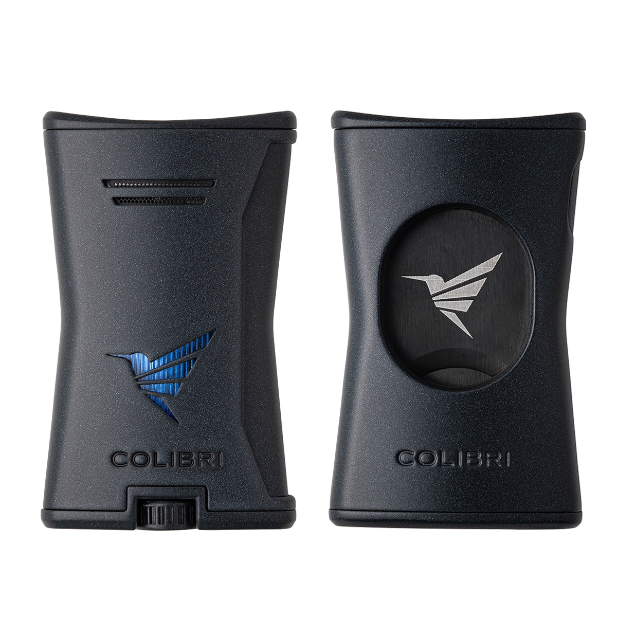 Colibri Slim Lighter & Cutter Set (Black/Black) — Sun of a Gun Cigars, Yuma Arizona