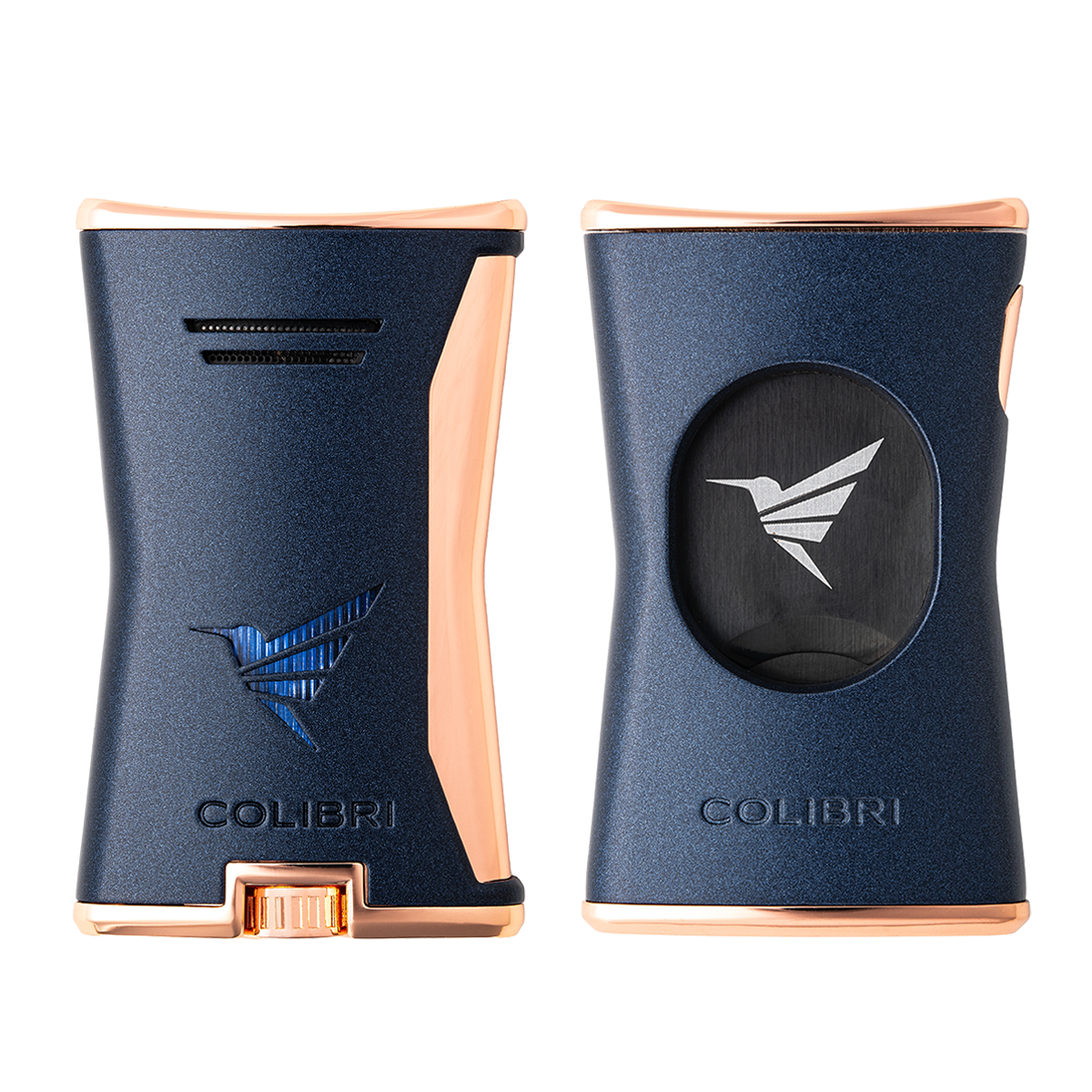 Colibri Slim Lighter & Cutter Set (Navy) — Sun of a Gun Cigars, Yuma Arizona