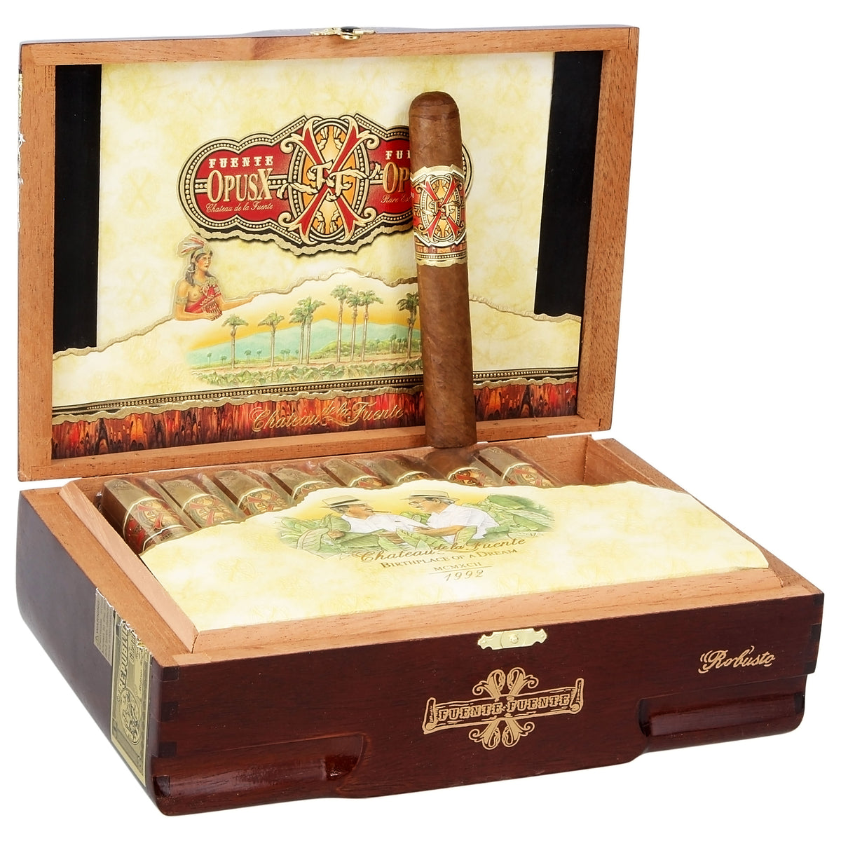 Arturo Fuente Opus X Robusto cigar, view 2