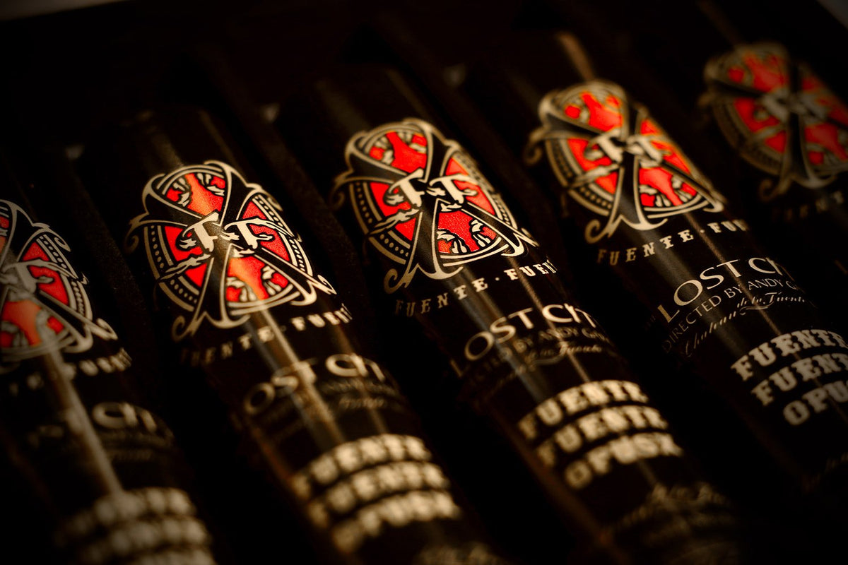 Arturo Fuente Opus X Lost City Double Robusto Tubo cigar, view 4