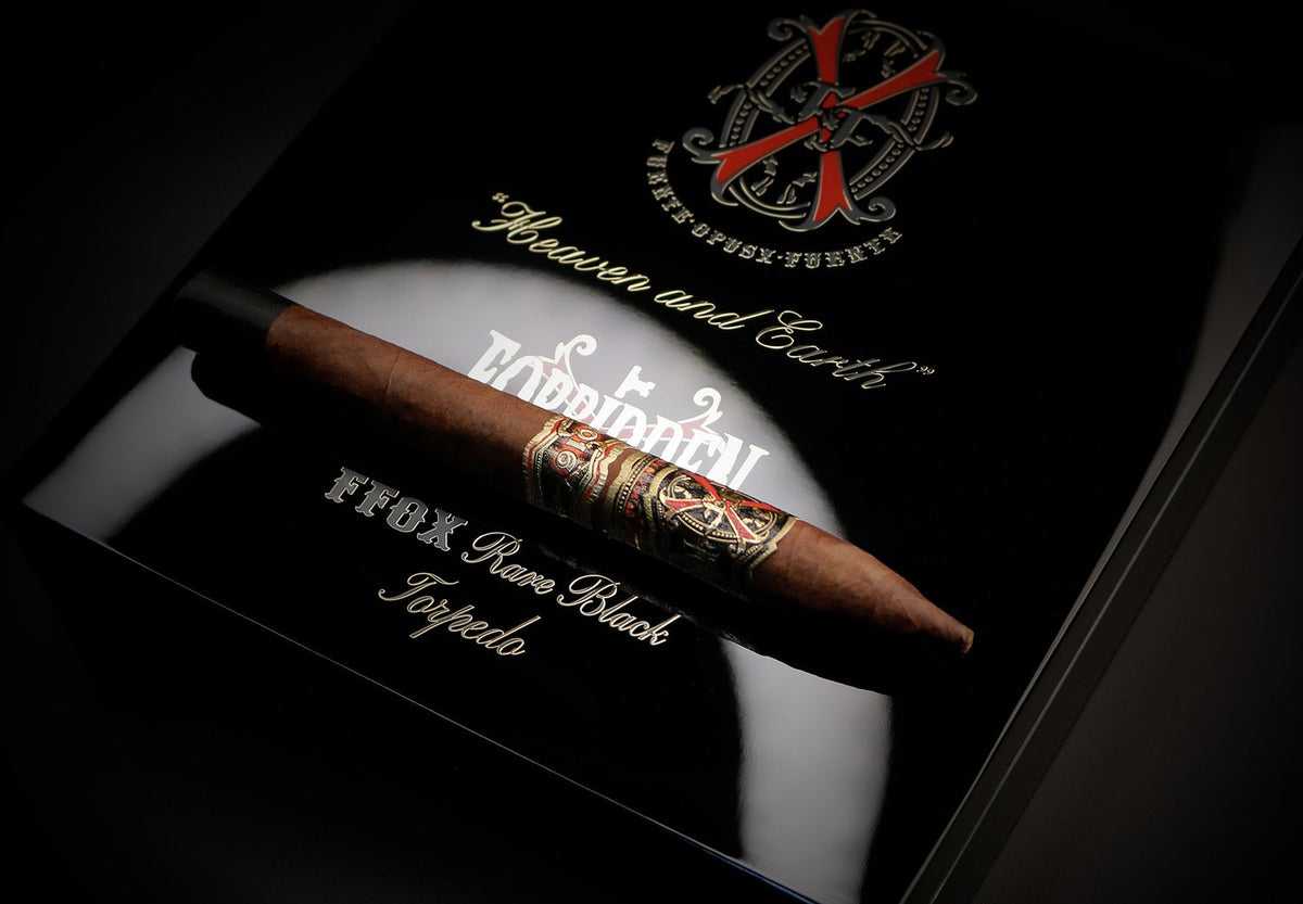 Arturo Fuente Opus X Rare Black Torpedo cigar, view 2