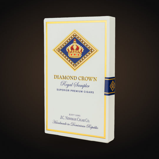Diamond Crown The Royal Sampler, closed sampler box, front view — Sun of a Gun Cigars & Spirits, Yuma Arizona
