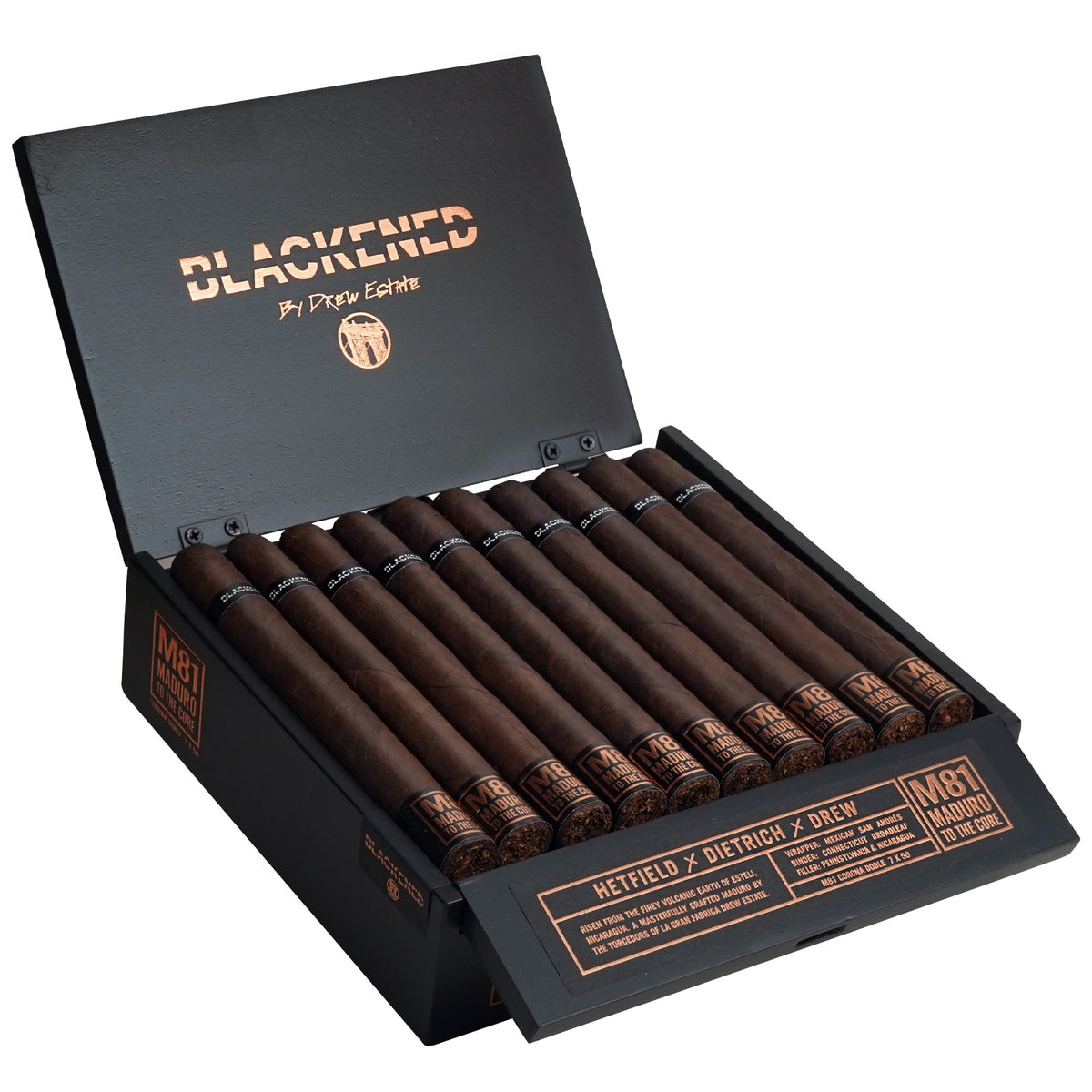 Blackened Corona Doble cigars, Sun of a Gun Yuma