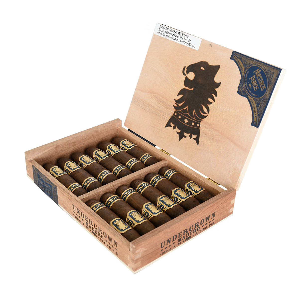 Undercrown Maduro Flying Pig cigars, Sun of a Gun Yuma