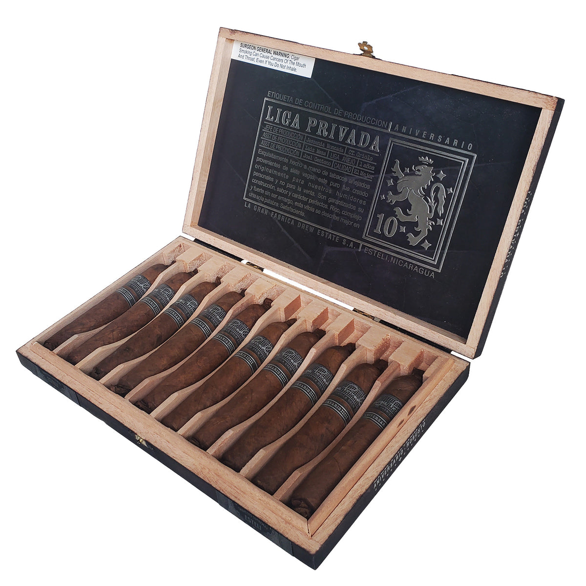 Liga Privada Aniversario 10 Robusto cigars, Sun of a Gun Yuma