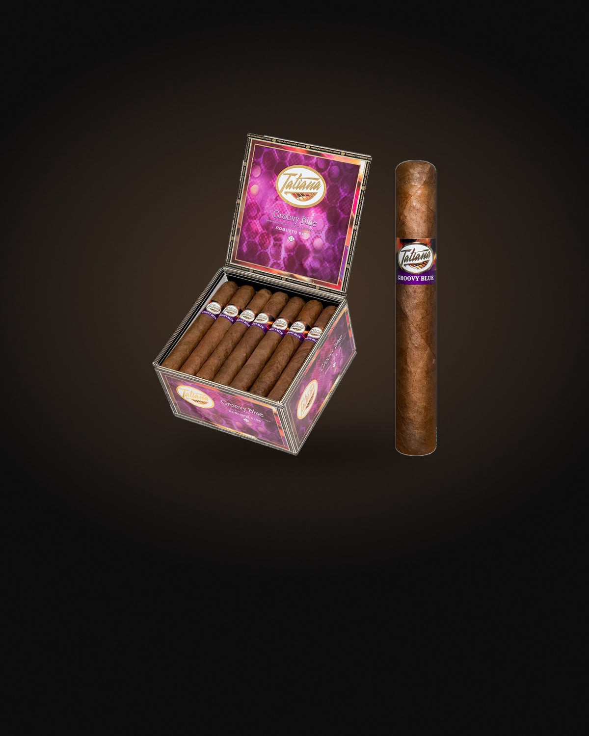 Flavored & Infused Cigars: Tatiana Groovy Blue Robusto