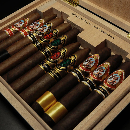 God of Fire KKP Never Back Down and Special Reserve 10-Cigar Assortment cigar — Sun of a Gun Cigars & Spirits, Yuma Arizona