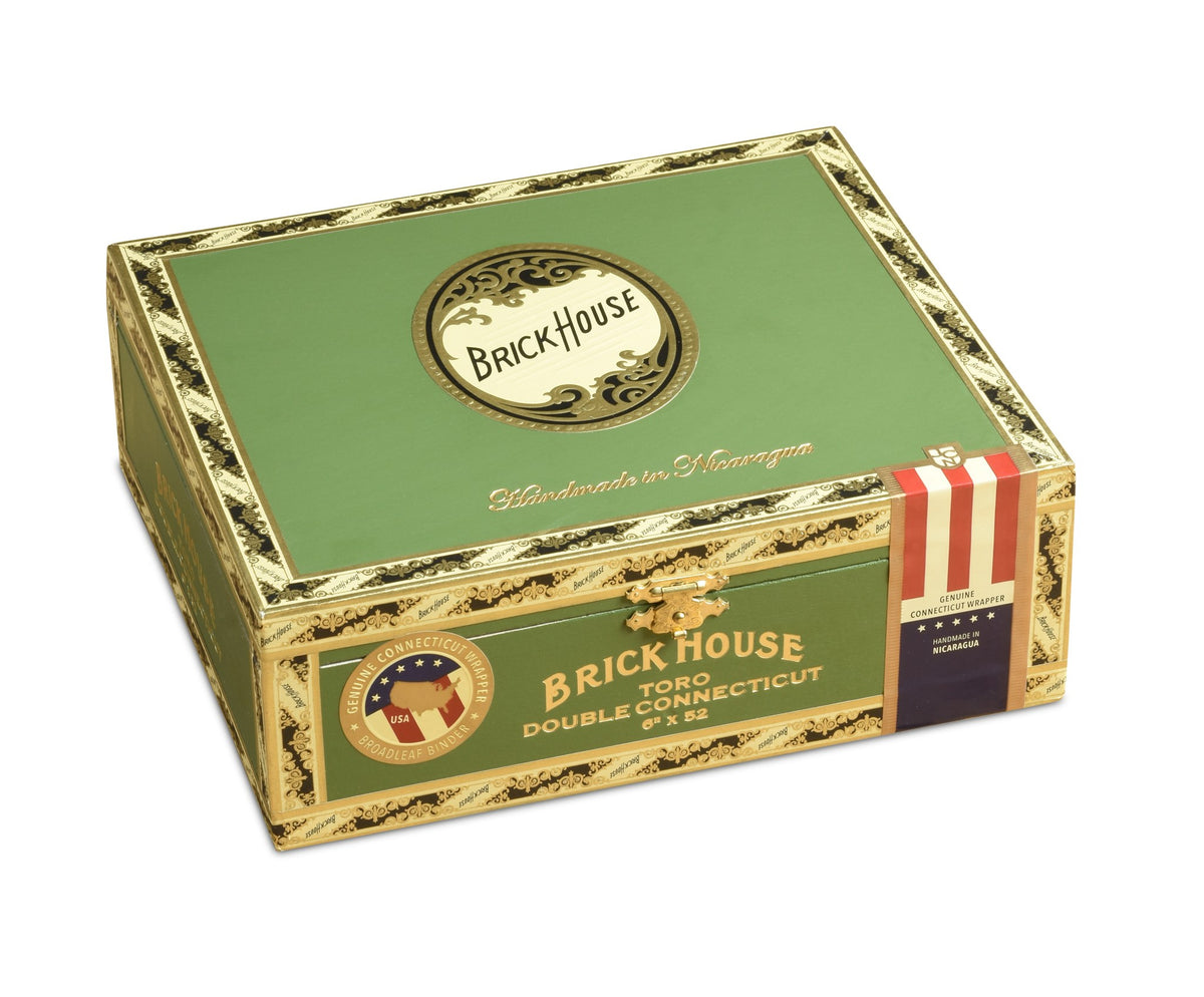 Brick House Double Connecticut Toro cigar, box