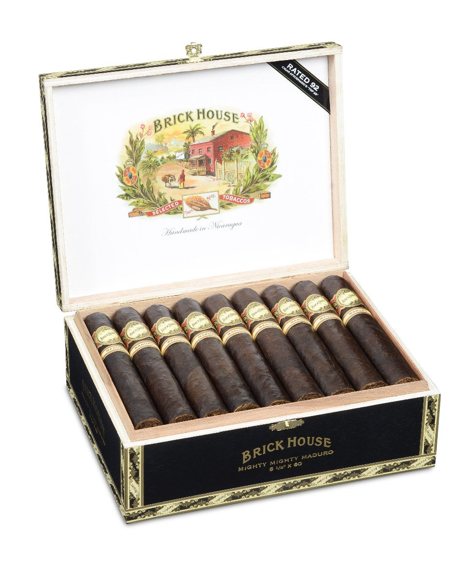 Brick House Maduro Mighty Mighty cigar, open box