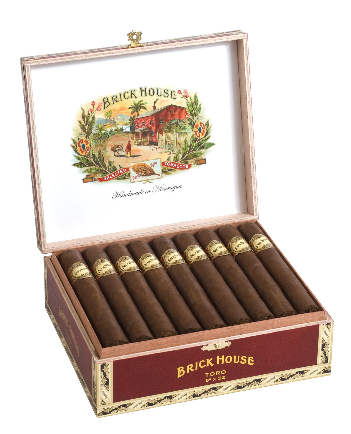Brick House Natural Toro cigar, open box