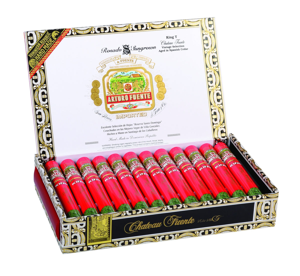 Arturo Fuente Chateau Fuente King T Rosado Sun Grown Tubo — Sun of a Gun Cigars, Yuma Arizona