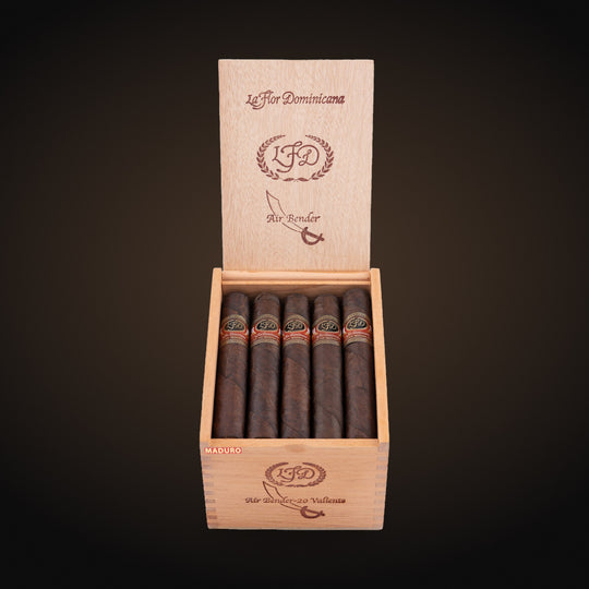 La Flor Dominicana Air Bender Valiente Maduro, open box — Sun of a Gun Cigars & Spirits, Yuma Arizona