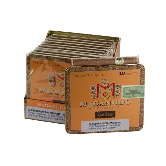 Macanudo Gold Ascot Tin 10Ct — Sun of a Gun Cigars, Yuma Arizona