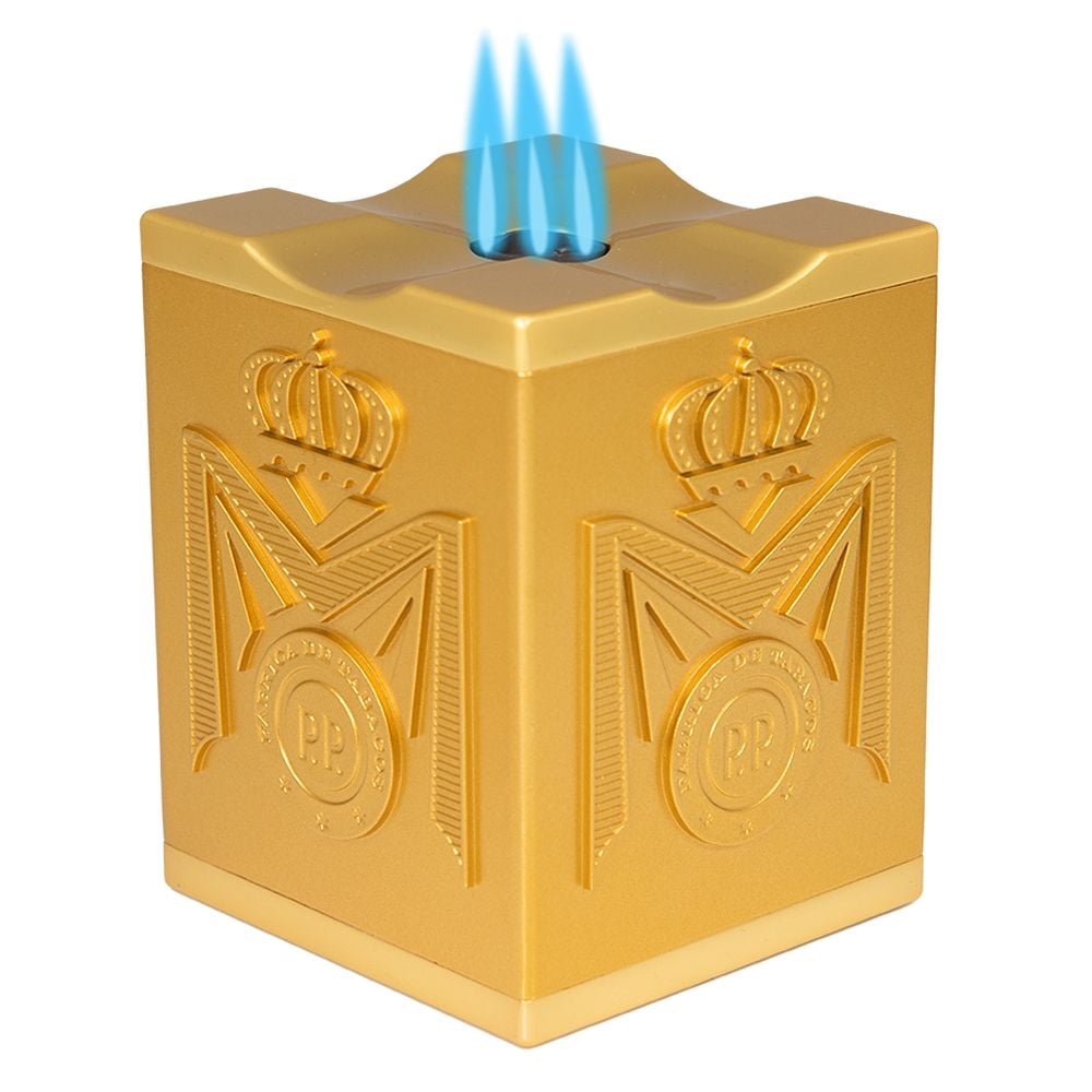 Macanudo Gold Table Lighter Triple Flame Torch — Sun of a Gun Cigars, Yuma Arizona