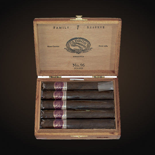 Padrón Family Reserve No. 96, open box — Sun of a Gun Cigars & Spirits, Yuma Arizona